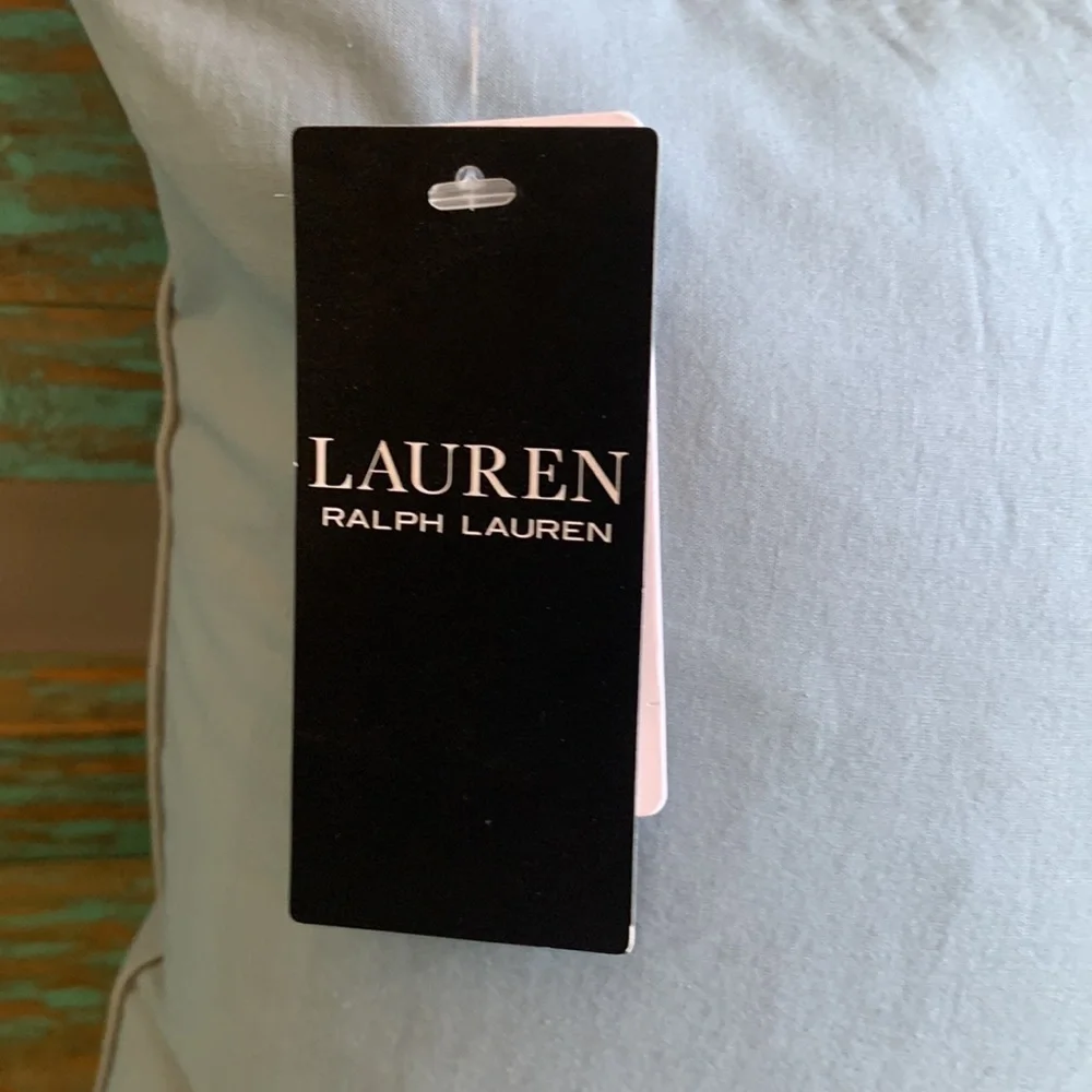 New Lauren Ralph Lauren Julienne Embroidery Accent Bed Pillows Pair in Peacock